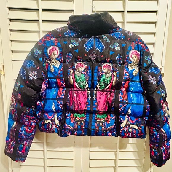 Current Mood Dolls Kill Stained Glass Puffer Jacket- Medium- Excellent Condition - Picture 3 of 11